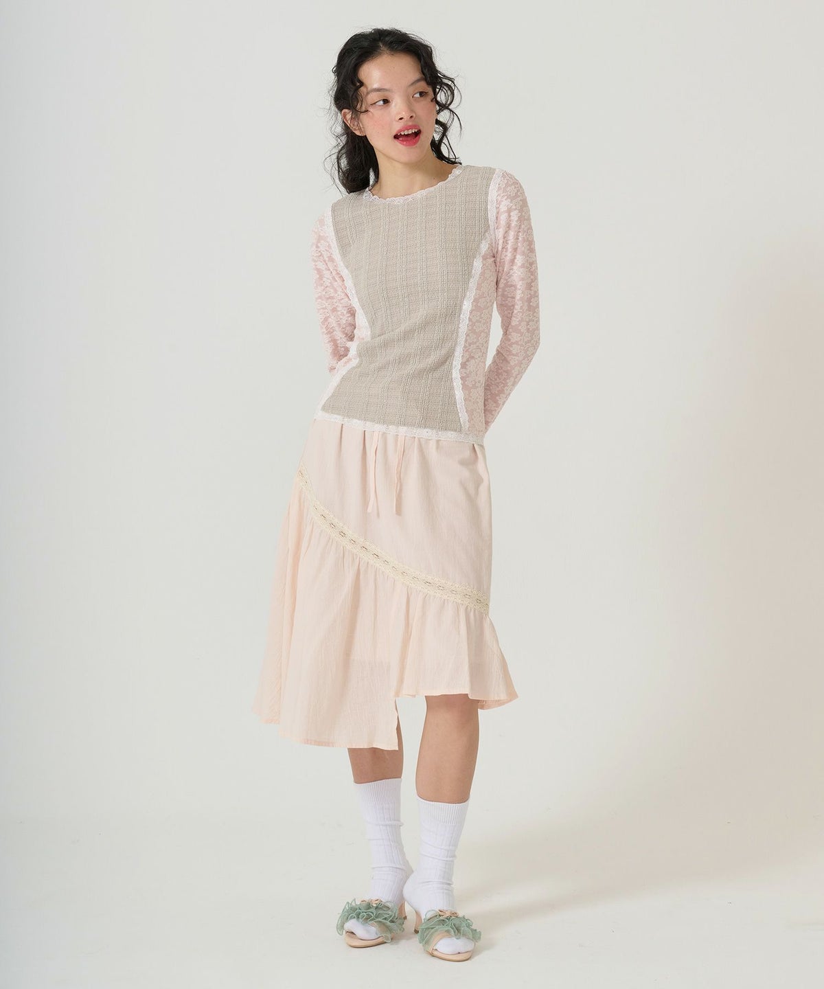 シューズ/グッズ/ミュール/フリル