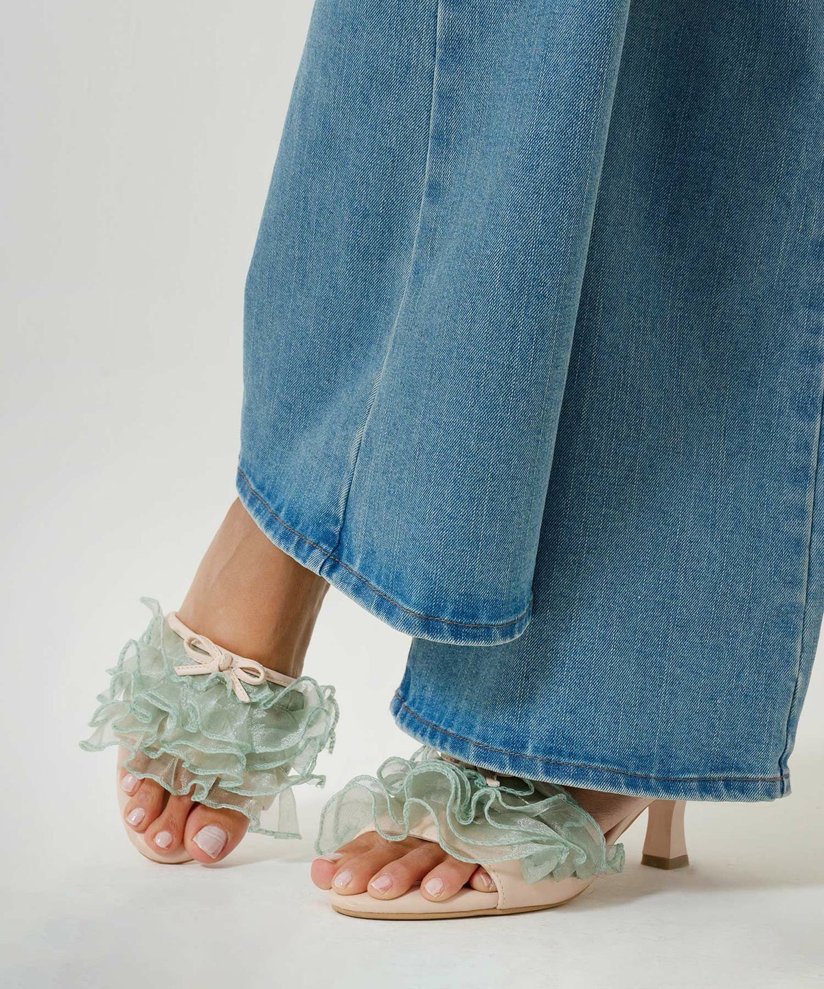 シューズ/グッズ/ミュール/フリル