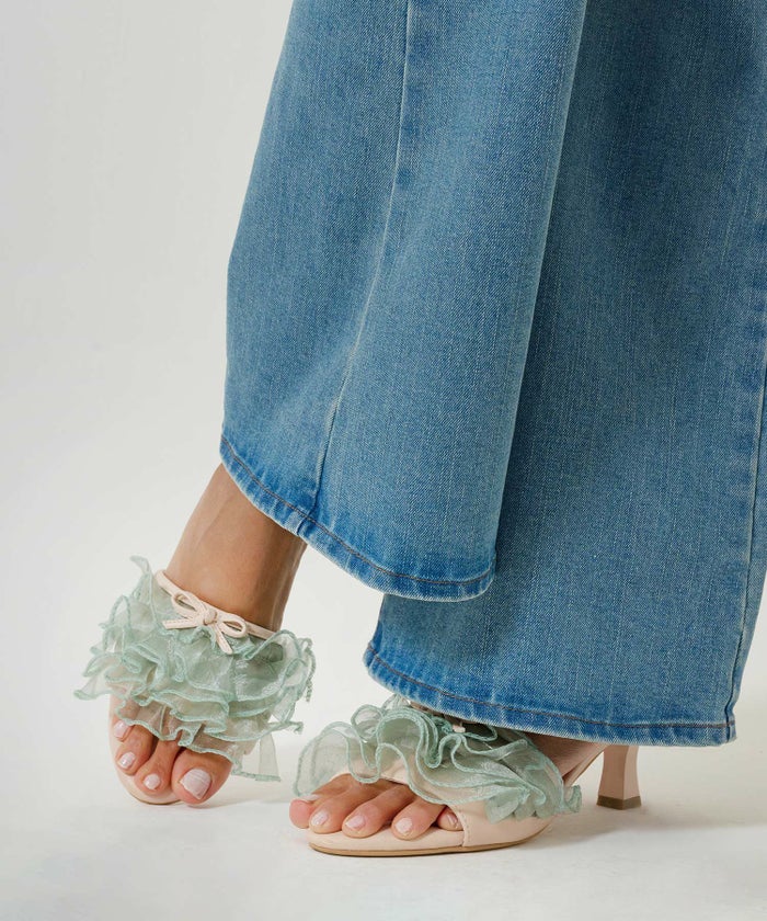 シューズ/グッズ/ミュール/フリル