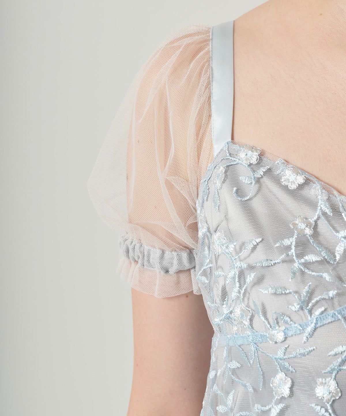 ワンピース/ドレス/チュール/花柄/レース