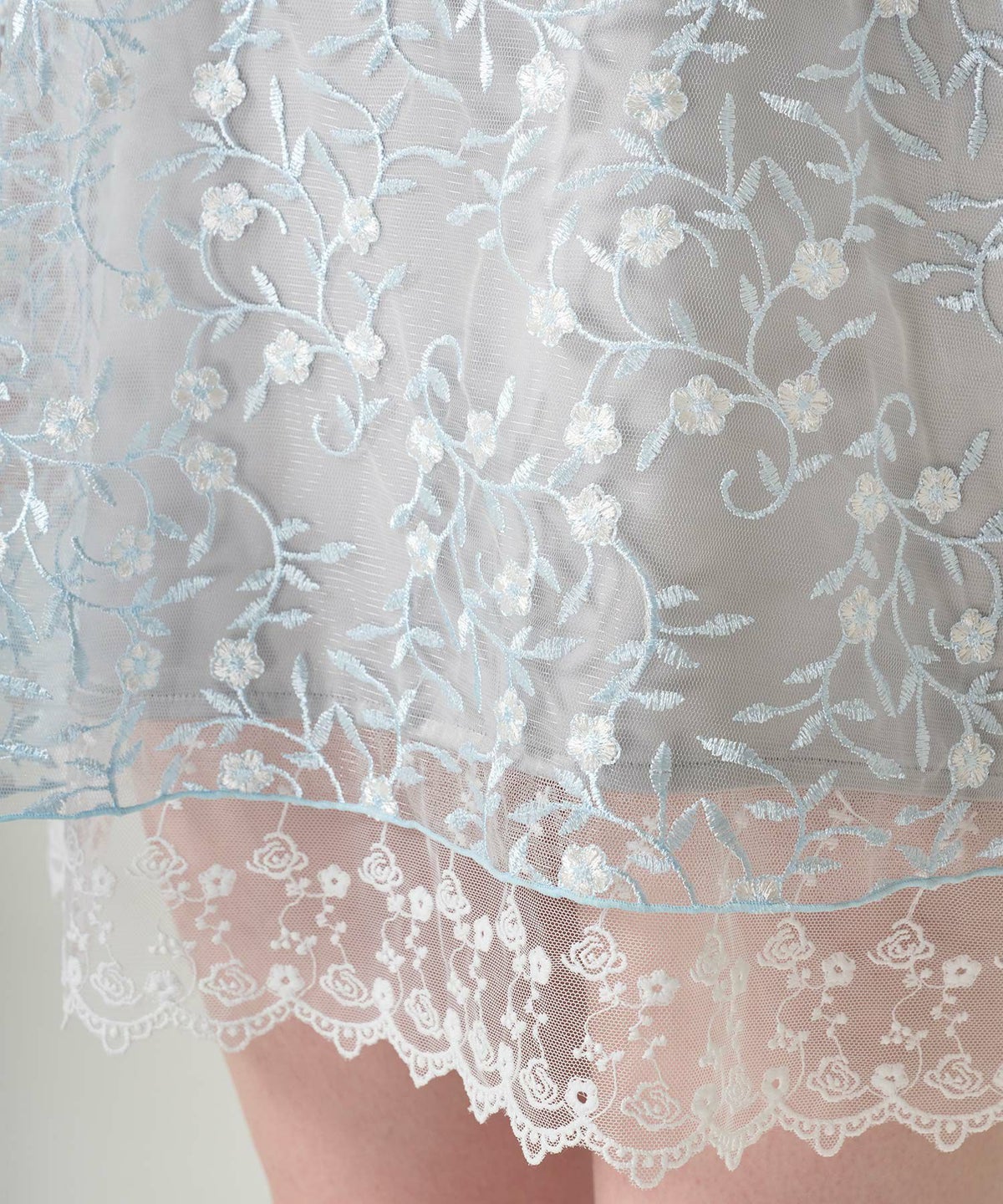 ワンピース/ドレス/チュール/花柄/レース