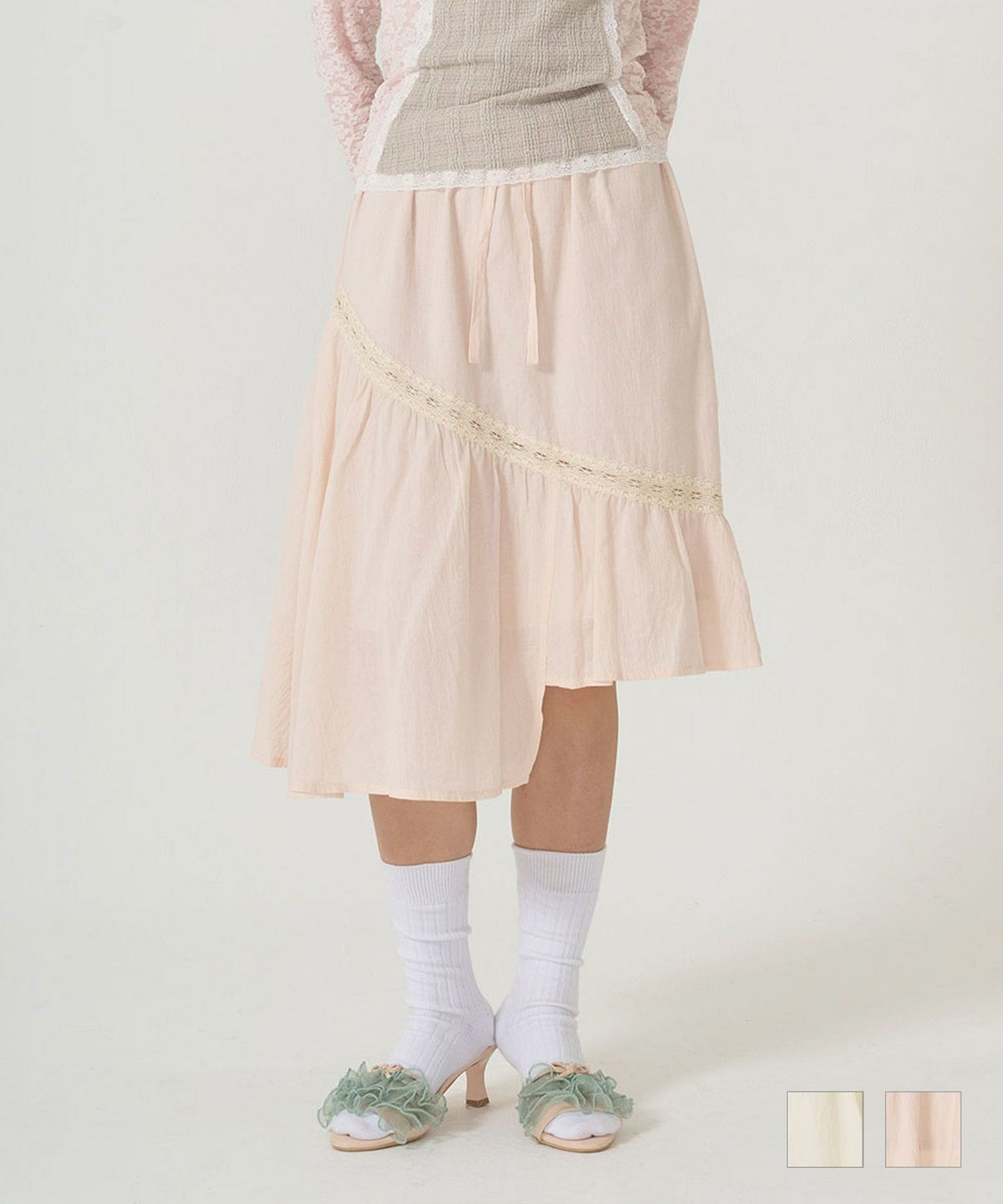 ボトムス/スカート/ギャザー