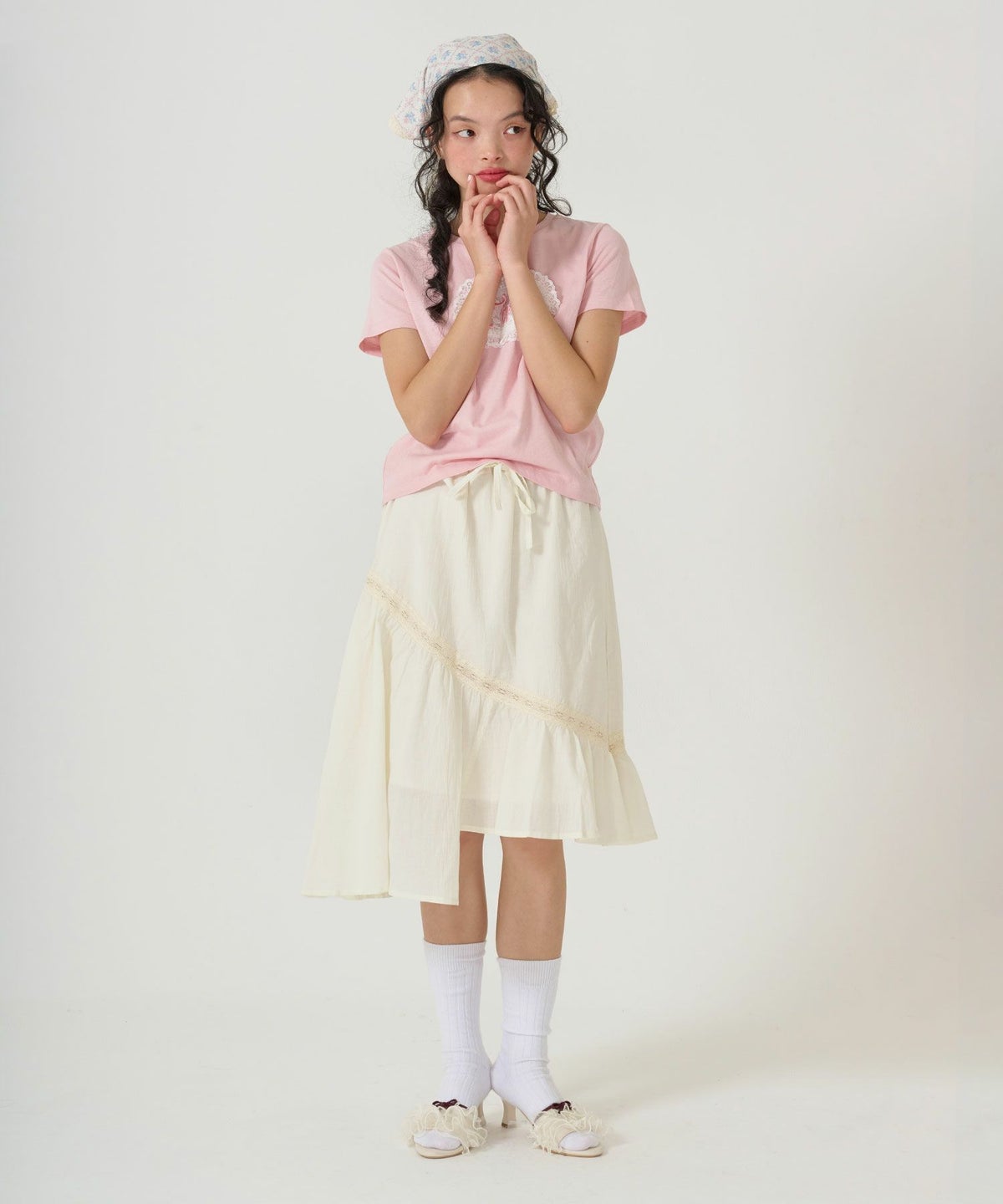 ボトムス/スカート/ギャザー