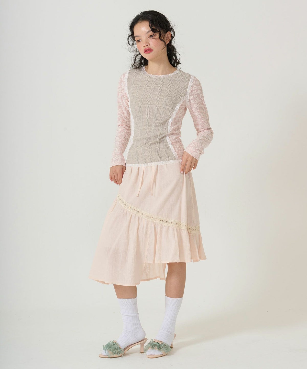 ボトムス/スカート/ギャザー