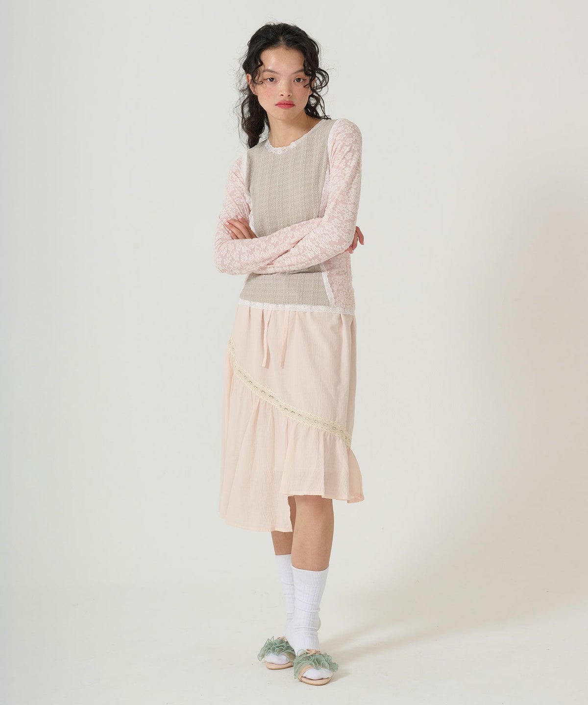 ボトムス/スカート/ギャザー