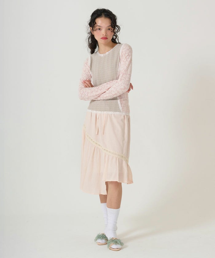 ボトムス/スカート/ギャザー