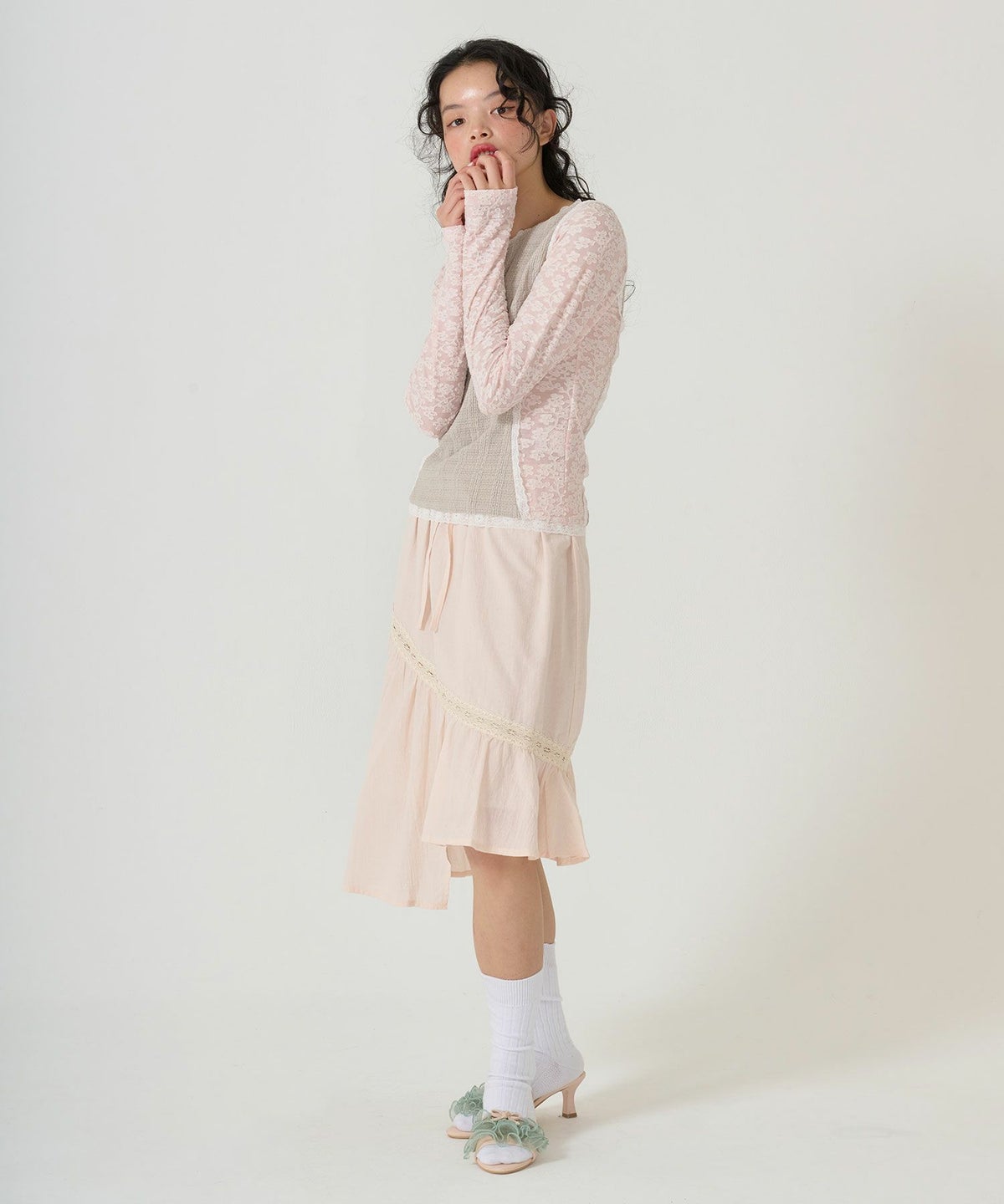 ボトムス/スカート/ギャザー