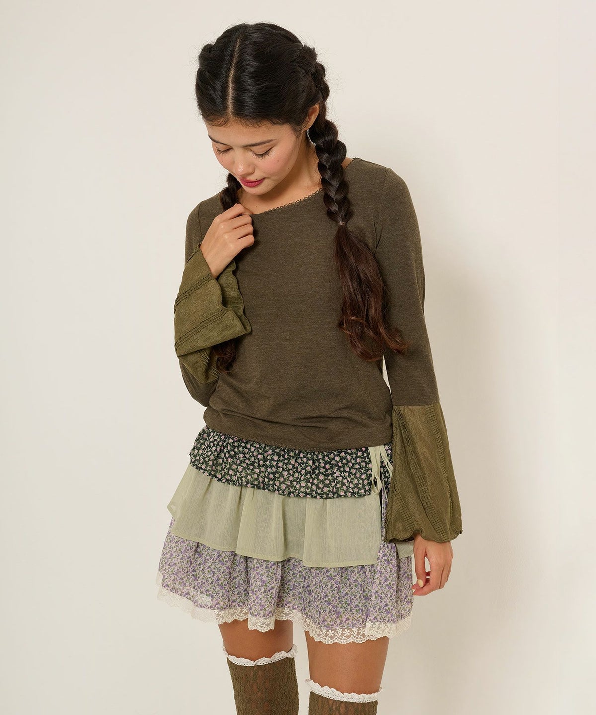 スカート/ボトムス/フリル/セット