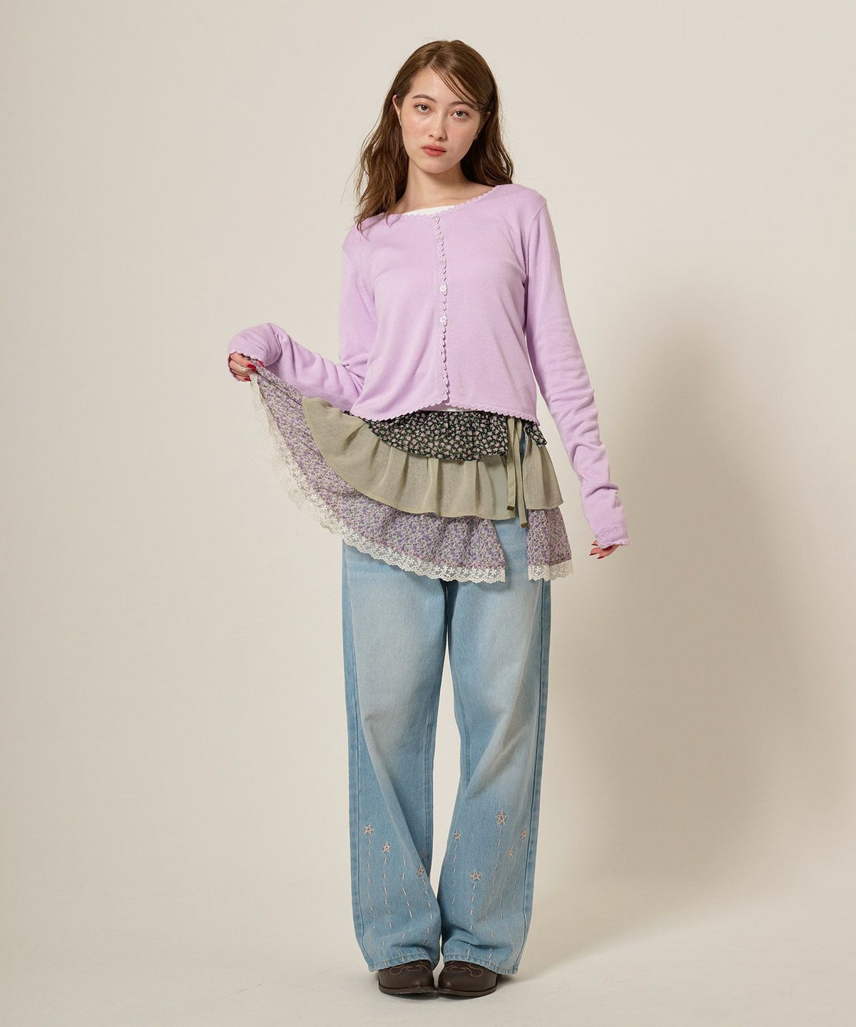 スカート/ボトムス/フリル/セット