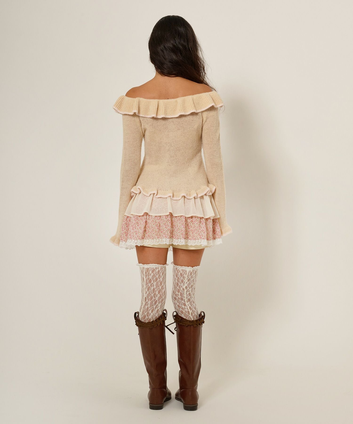 フリルラップレイヤード ショートパンツ TINA：JOJUN 全2色｜tnj711