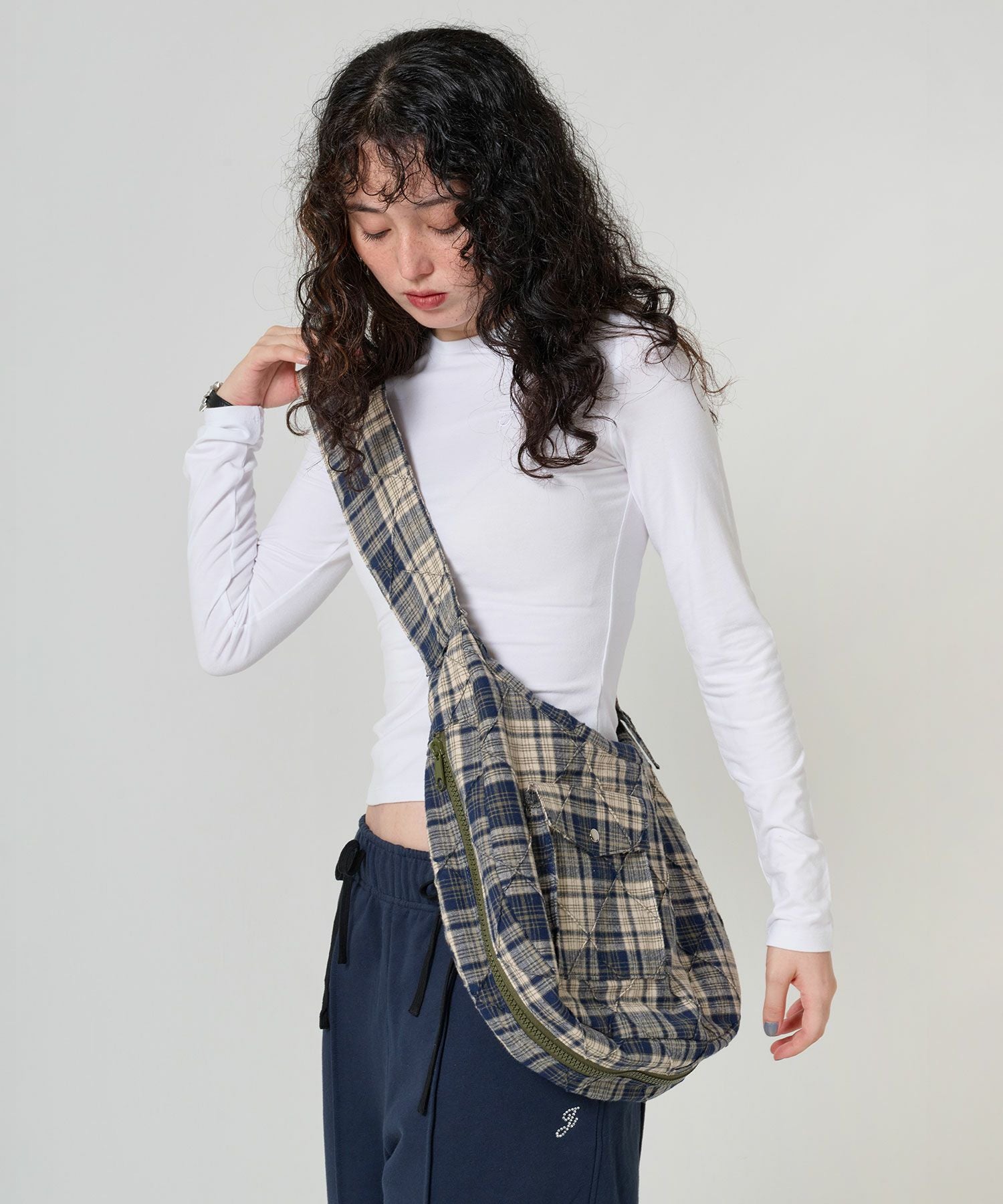 チェック柄 ショルダーバッグ TINA：JOJUN 全3色｜tnj912-1009【6