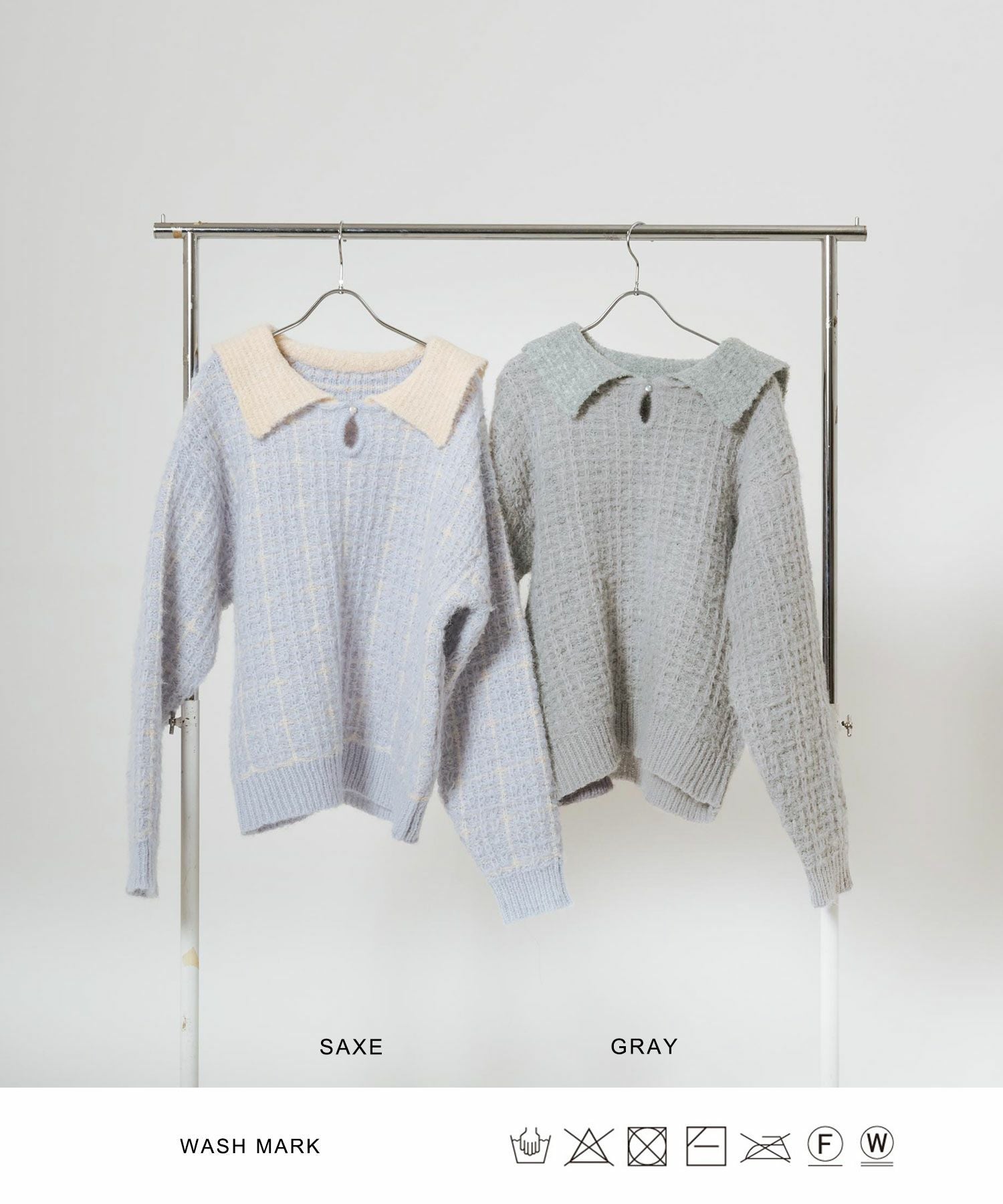 セーラーカラーニットプルオーバー*RUBY AND YOU mili_t91007