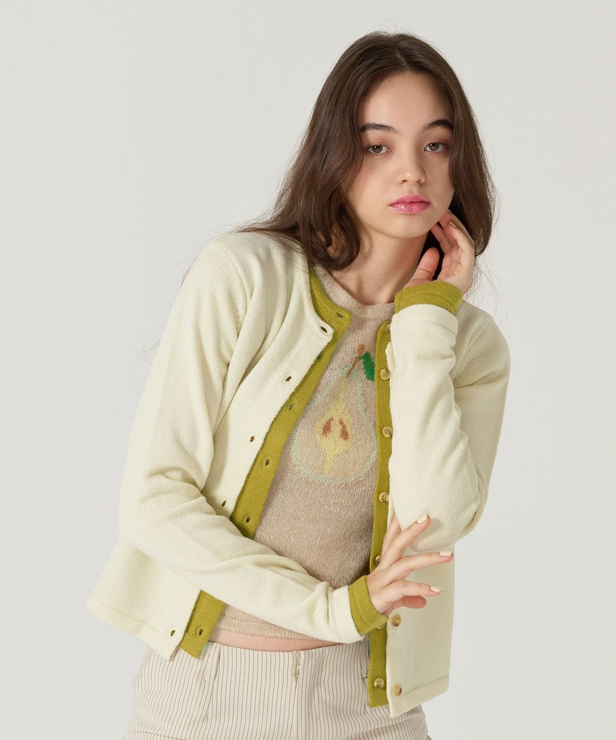 カーディガン/レイヤードライク/トップス