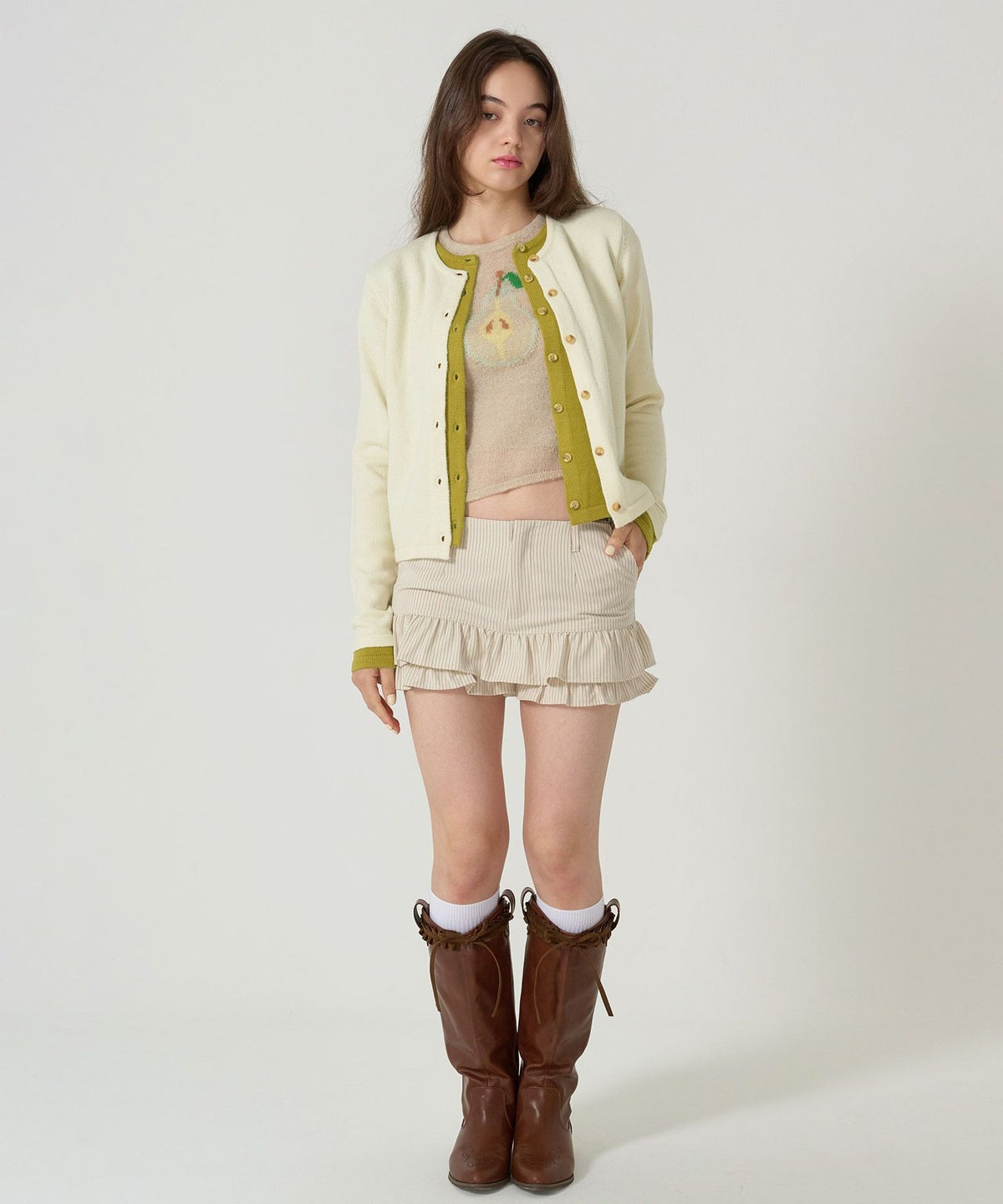 カーディガン/レイヤードライク/トップス