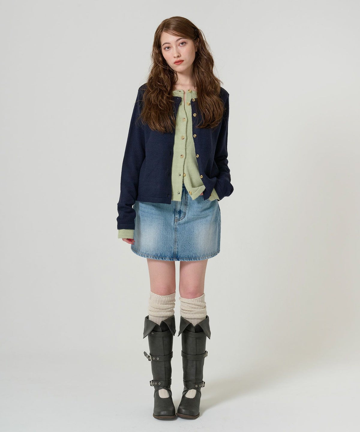 カーディガン/レイヤードライク/トップス