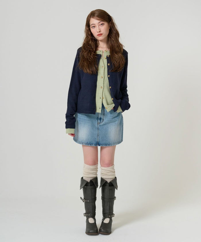 カーディガン/レイヤードライク/トップス