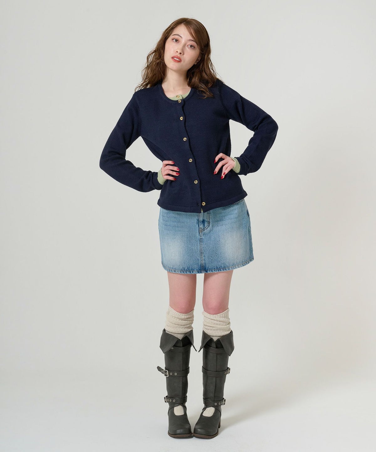 カーディガン/レイヤードライク/トップス