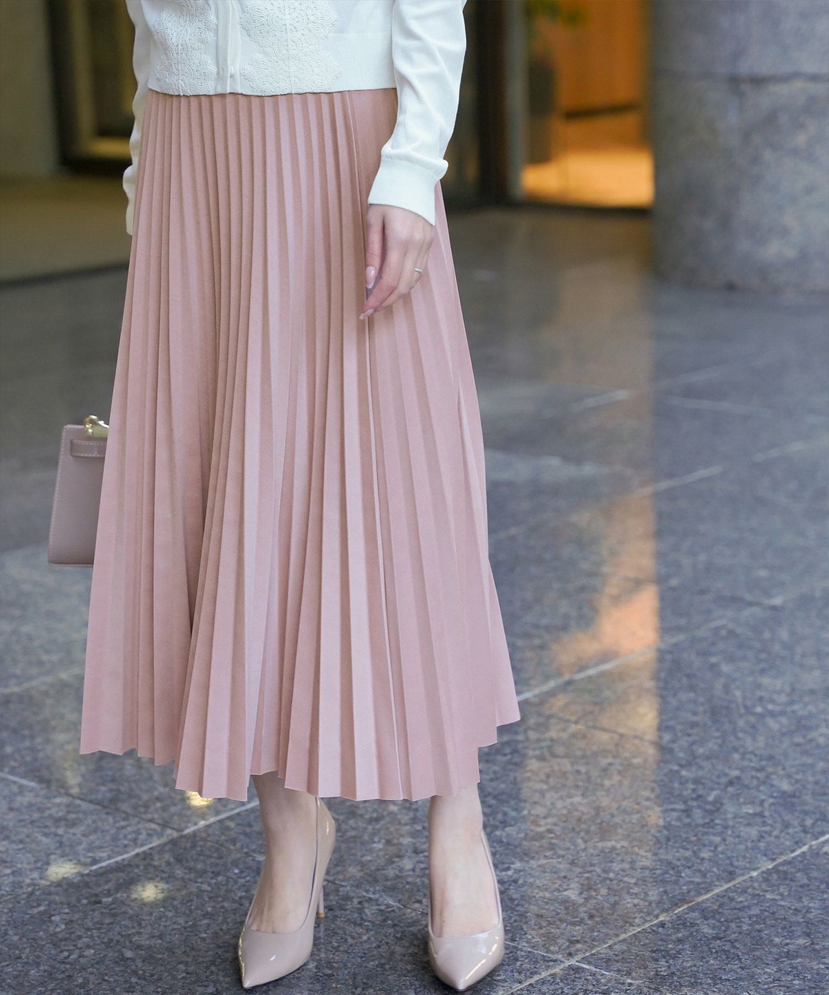 オールシーズン総ゴムベーシック切りっぱなし/ピンクベージュ/ベージュ/グレー/ブラック/M