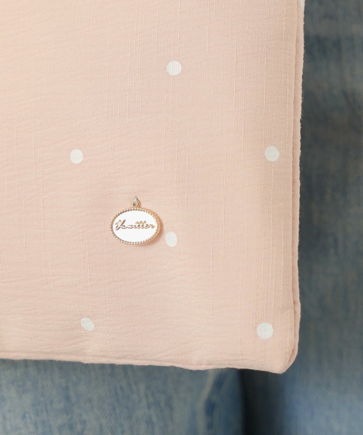 レディース/小物/バッグ/サブバッグ/オケージョン/授業参観/入卒園/入学式/卒業式/A4サイズ/スリッパ入れ/スカラップ/ドット/プリント/刺繍/トレンド/上品/エレガント/フェミニン/かわいい/きれいめ/アイボリー×ブラック/ピンクベージュ×オフ/ネイビー×オフ/ネイビー