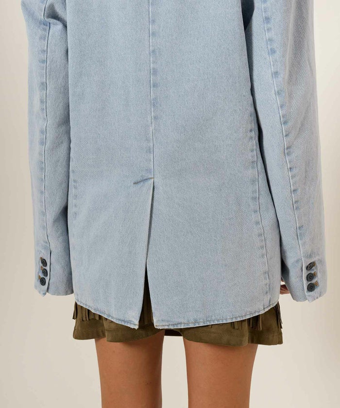 ジャケット/デニム/アウター/インディゴ/サックス