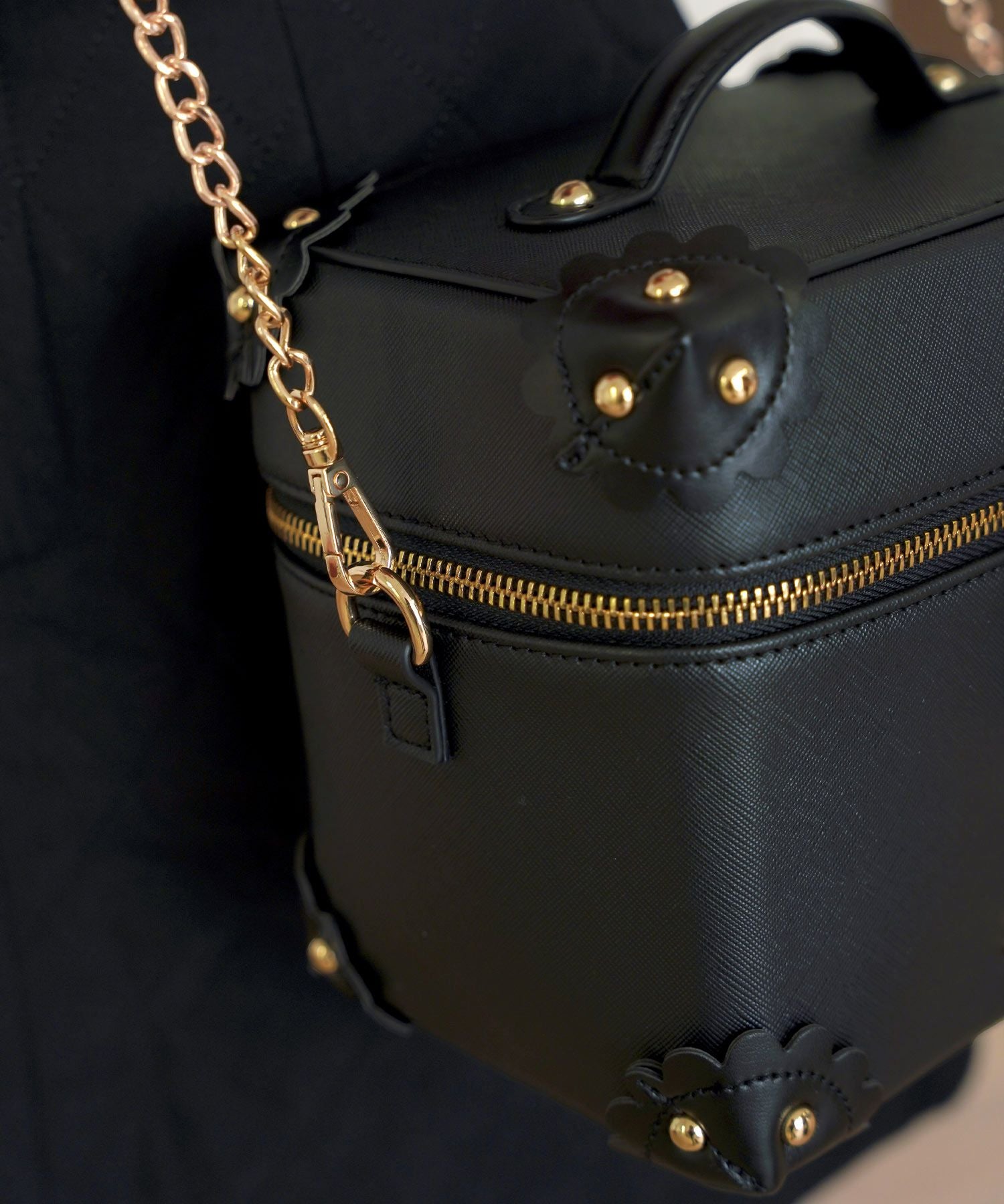 フラワーモチーフ スカラップ バニティ バッグ le reve vaniller 全3色