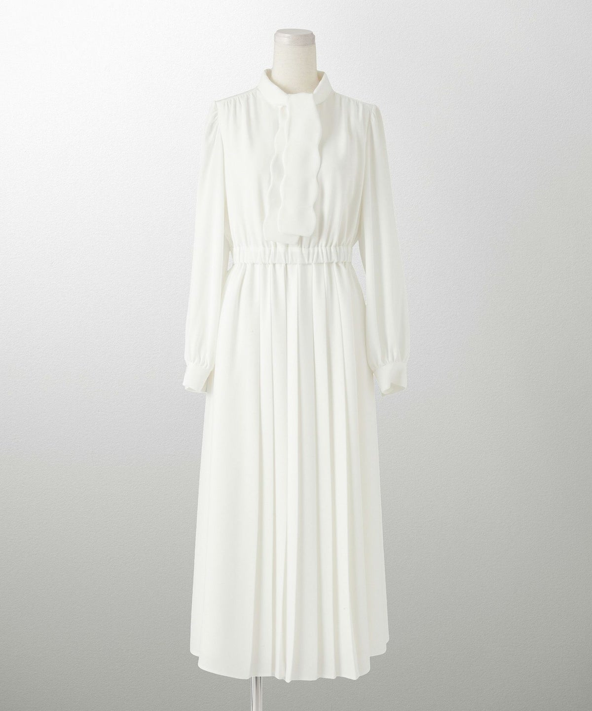 オケージョンシーン スタンドネック エレガント クラシカル 授乳 ウエストゴム/アイボリー/ネイビー/S/M