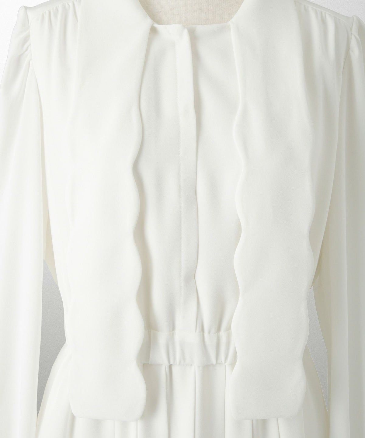 オケージョンシーン スタンドネック エレガント クラシカル 授乳 ウエストゴム/アイボリー/ネイビー/S/M