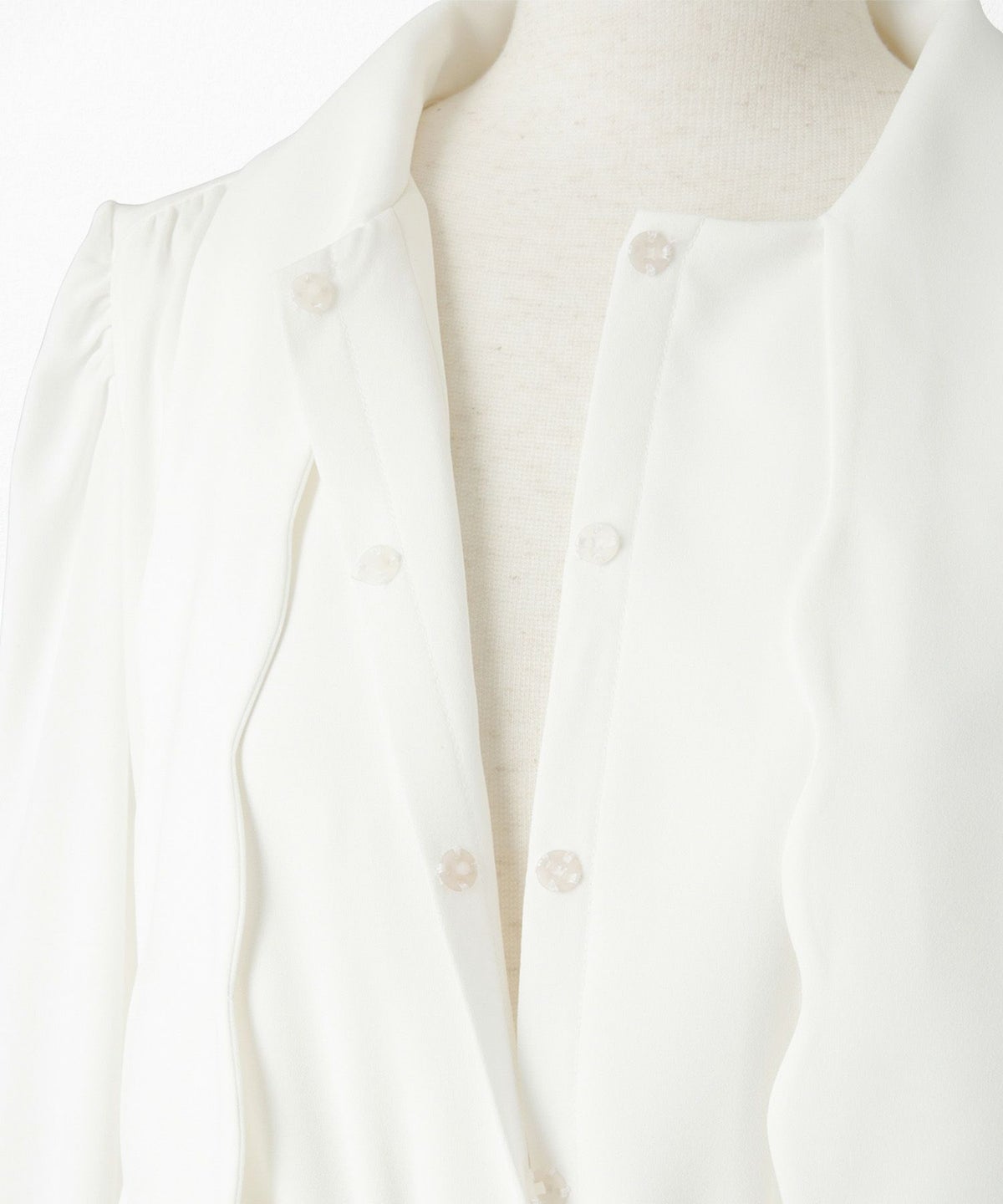 オケージョンシーン スタンドネック エレガント クラシカル 授乳 ウエストゴム/アイボリー/ネイビー/S/M