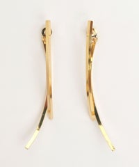 シンプル ライン ピアス Simple Line Pierce 真鍮 シルバー925 シンプル 大人 シンプル ライン ピアス Simple Line Pierce （Liala）