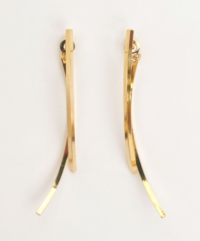 シンプル ライン ピアス Simple Line Pierce 真鍮 シルバー925 シンプル 大人 シンプル ライン ピアス Simple Line Pierce （Liala）