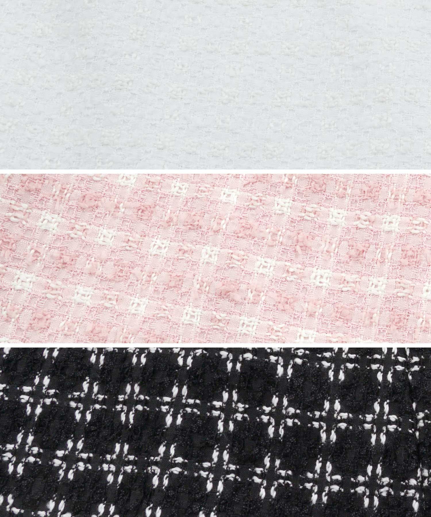 フリンジテープ ツイード 2way コート ワンピース Prima Scherrer 全3