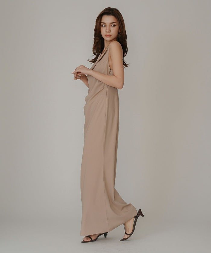 アシンメトリー ドレープ キャミ ワンピース KINO THE KEI