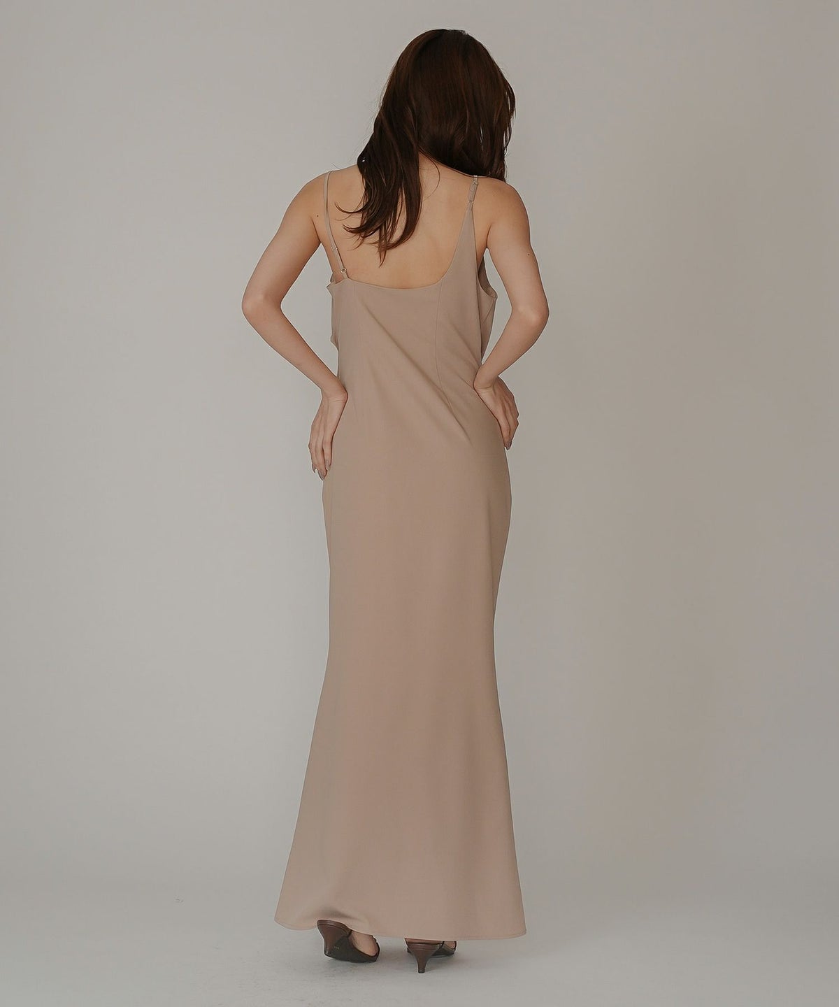 アシンメトリー ドレープ キャミ ワンピース KINO THE KEI