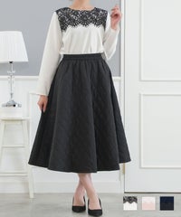 ウォッシャブル レディース トップス きれいめ オフィス 春秋 入卒 式 大人 上品 ジョイントスペース レースヨーク バイカラー ブラウス 長袖 Prima Scherrer plus