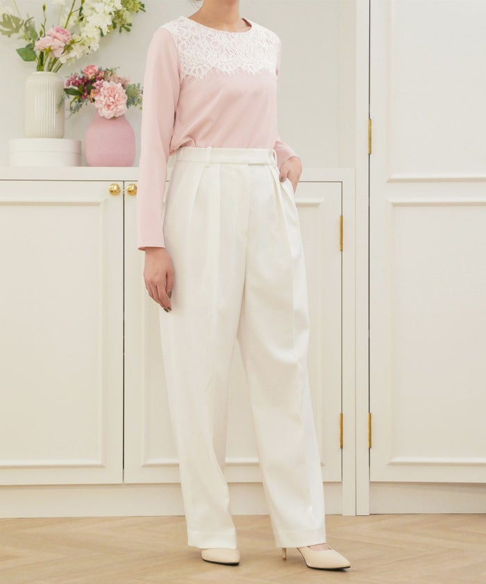 ウォッシャブル レディース トップス きれいめ オフィス 春秋 入卒 式 大人 上品 ジョイントスペース