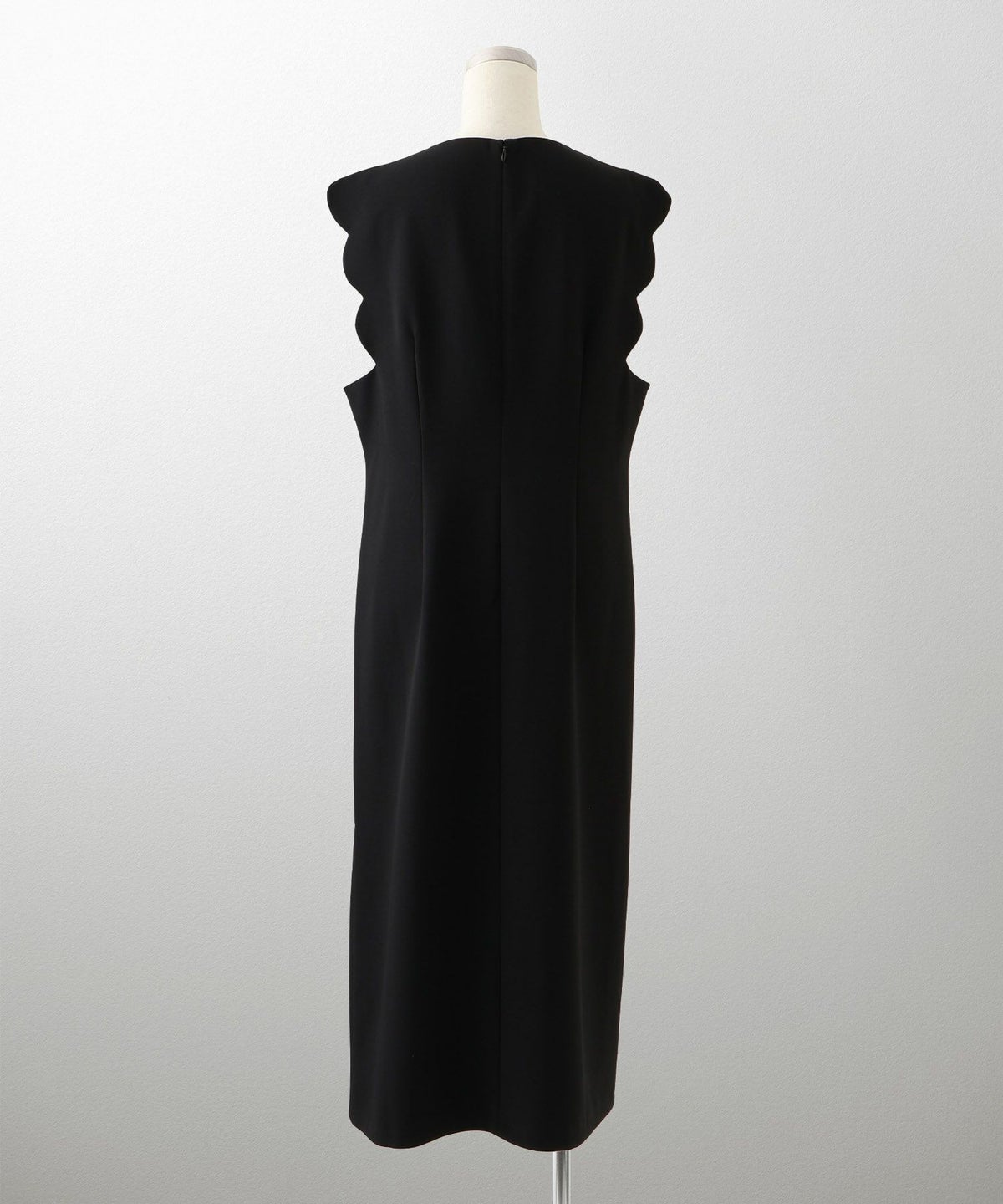 上品 アシンメトリー Vネック タイト オフィス オケージョン 着回し/ホワイト/ブラック/M