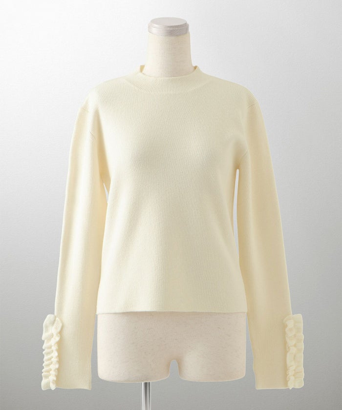 指穴 上品 ベーシック リブニット アームウォーマー トレンド 防寒/アイボリー/ベージュ/グレー/ブラック/M