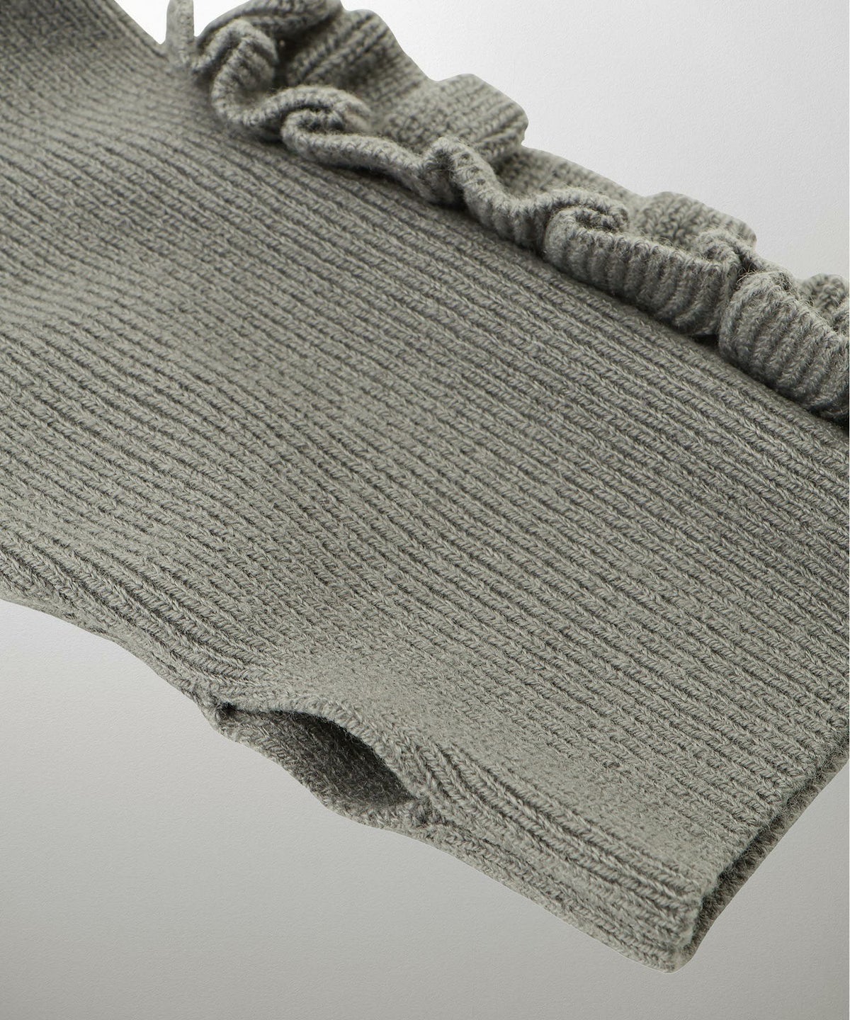 指穴 上品 ベーシック リブニット アームウォーマー トレンド 防寒/アイボリー/ベージュ/グレー/ブラック/M