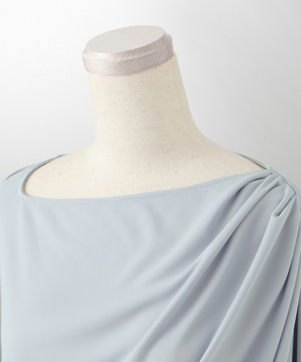 シンプル オフショルダー イージーケア オフィス/アイボリー/ピンク/サックス/ブラック/M