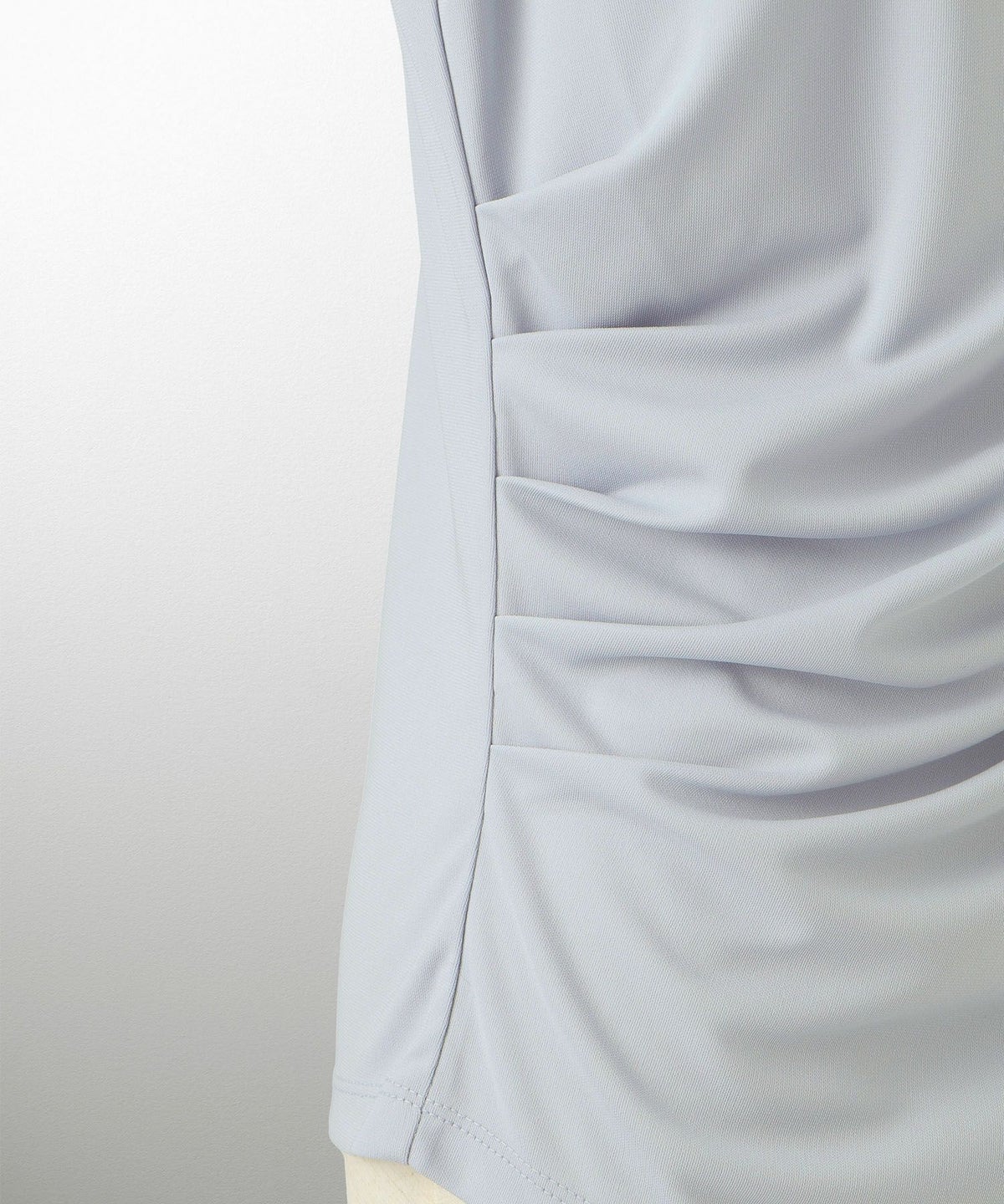 シンプル オフショルダー イージーケア オフィス/アイボリー/ピンク/サックス/ブラック/M