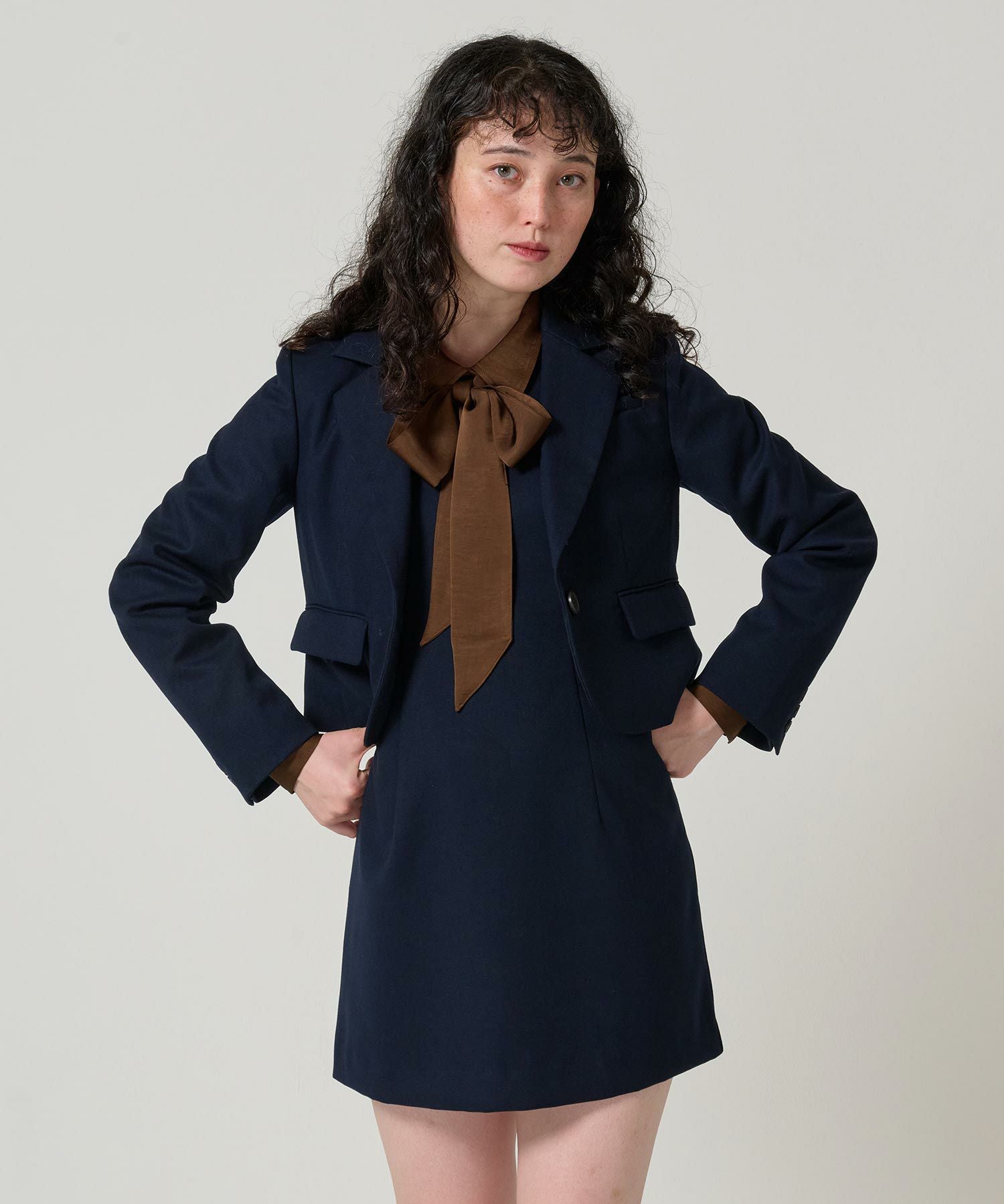 コンパクト テーラードジャケット TINA：JOJUN 全2色｜tnj211-1004【2