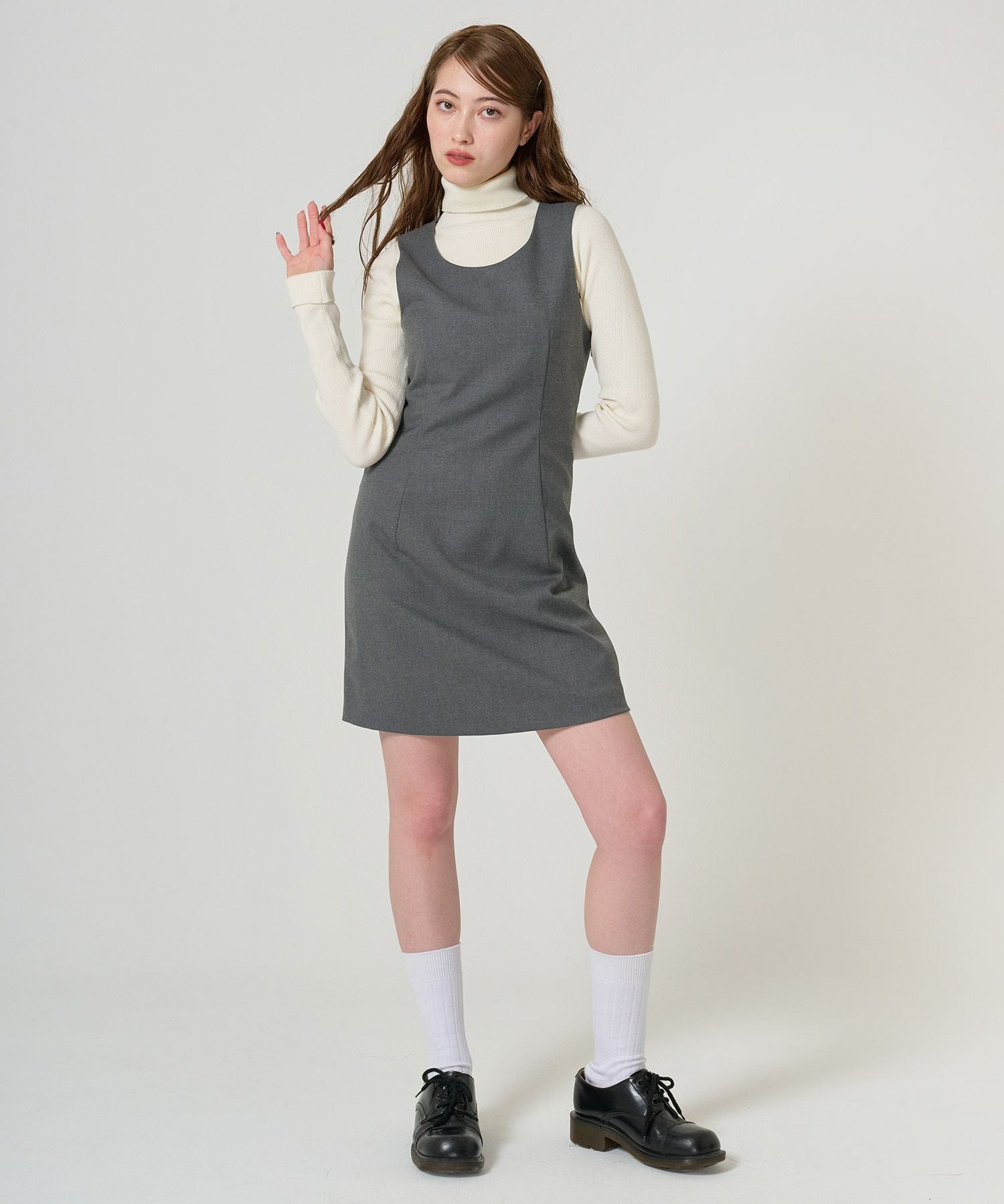 クラシカル ミニ丈ジャンスカ TINA：JOJUN 全2色｜tnj311-1005【3