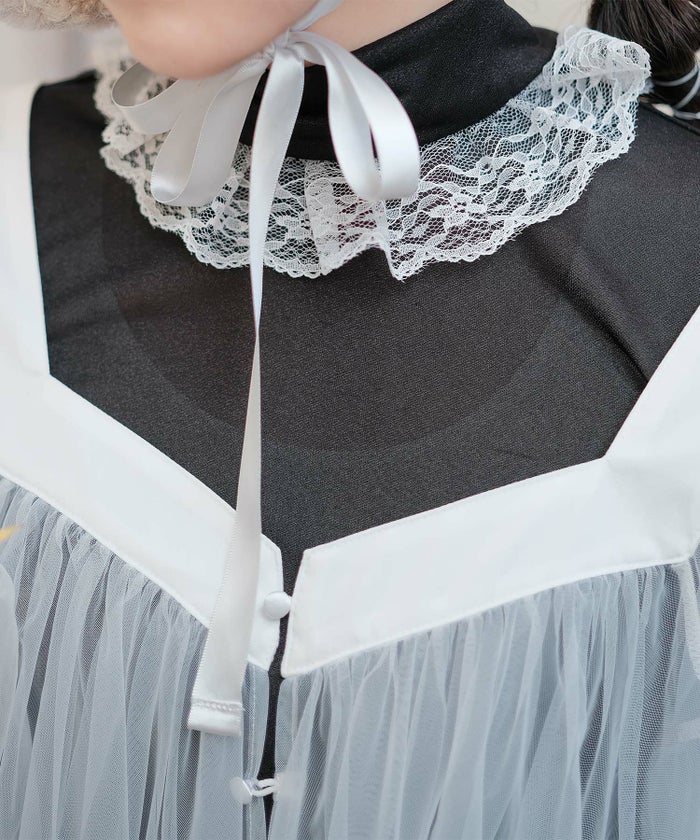 キラキラ ラメリブ ハイネック 冬 シルバーホワイト ブラック/M