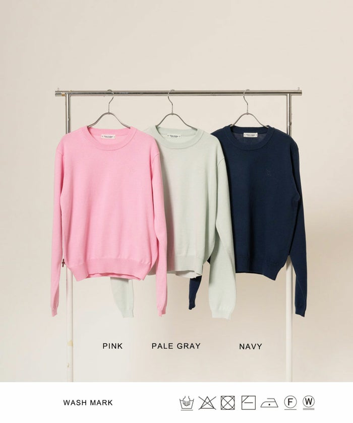 ニット/トップス/エンブレム付き