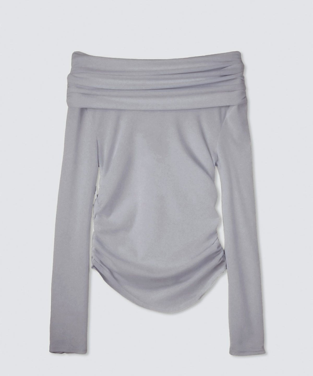 シアー オフショル プルオーバー カットソー ホワイト/ブラック/フリー/長袖