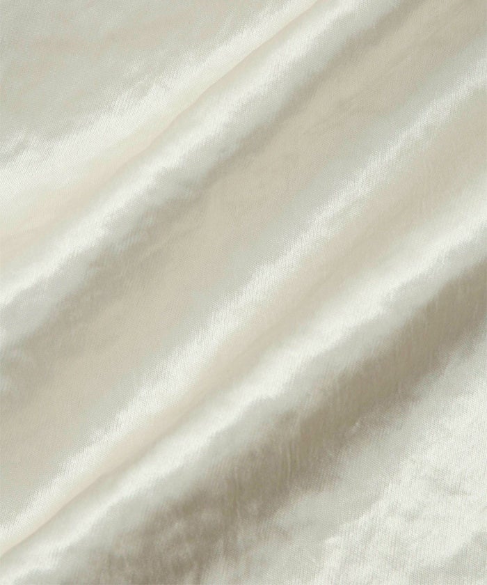 アセテート サテン スカート Iライン 光沢 アイボリー/ブラック/フリー/ロング丈