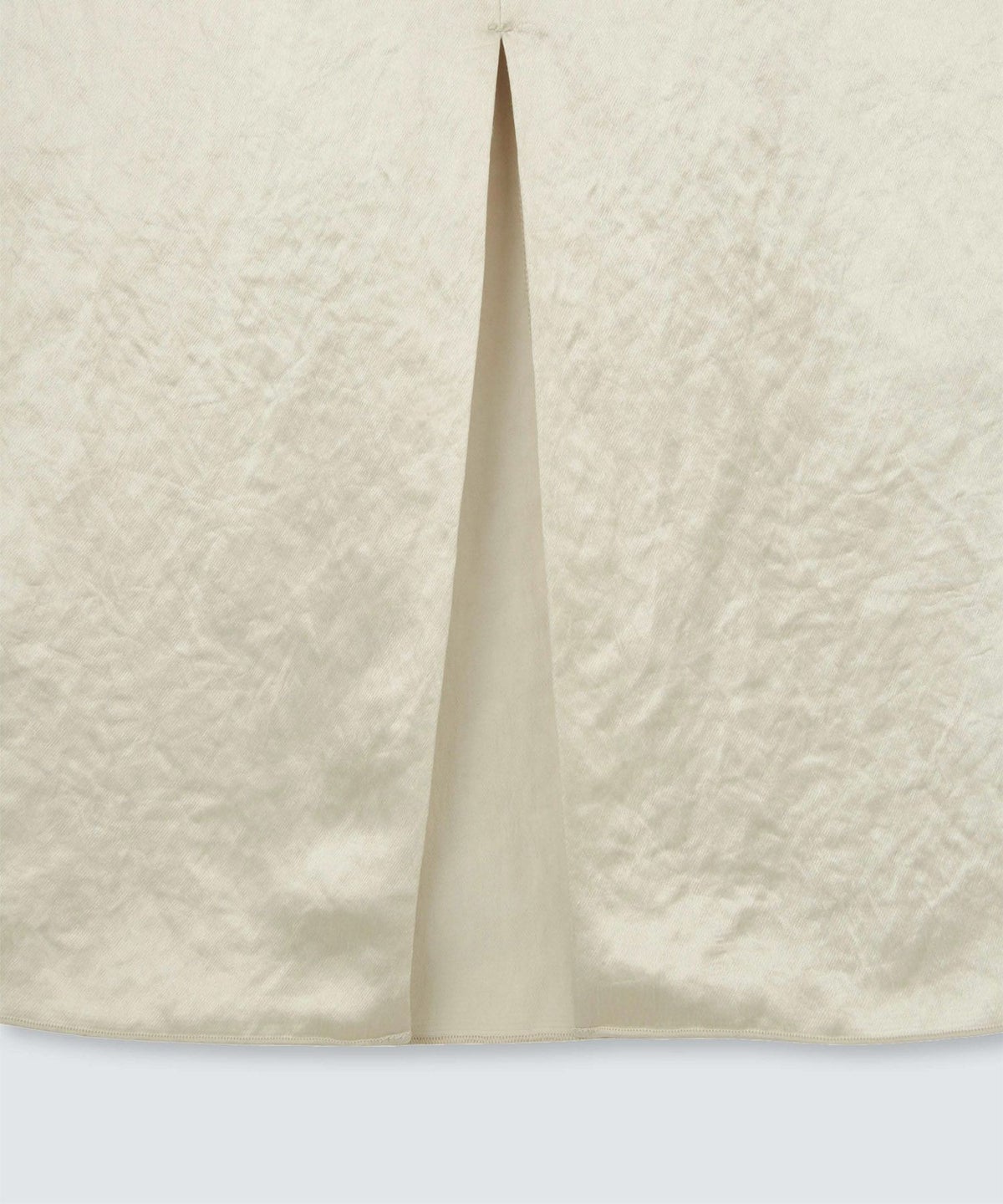 アセテート サテン スカート Iライン 光沢 アイボリー/ブラック/フリー/ロング丈