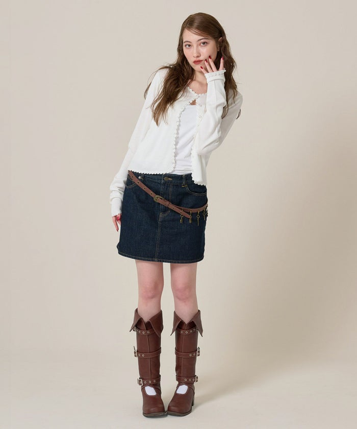 カーディガン/レース/刺繍入り