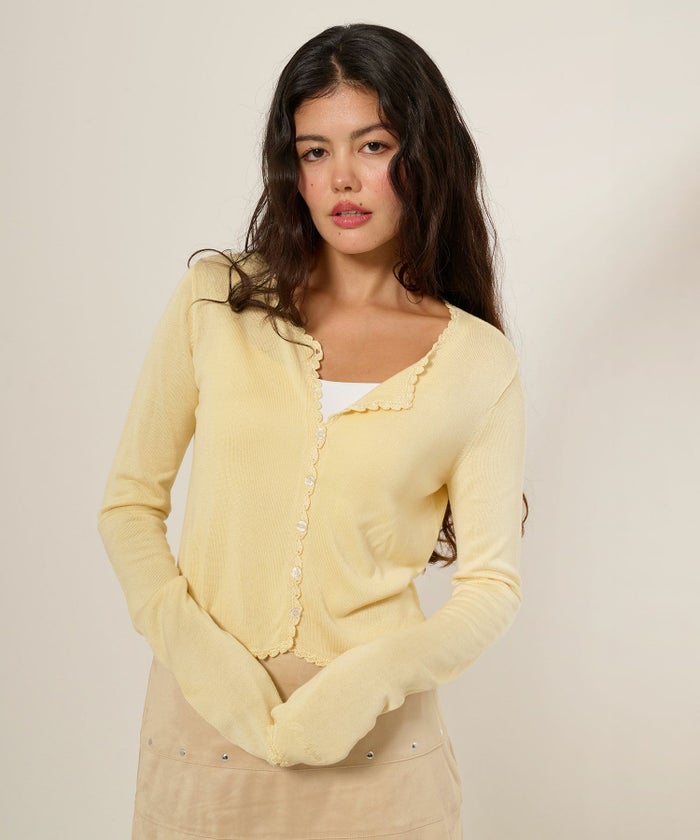 カーディガン/レース/刺繍入り