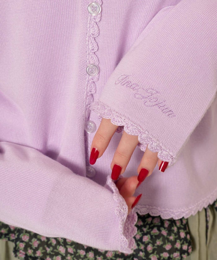 カーディガン/レース/刺繍入り